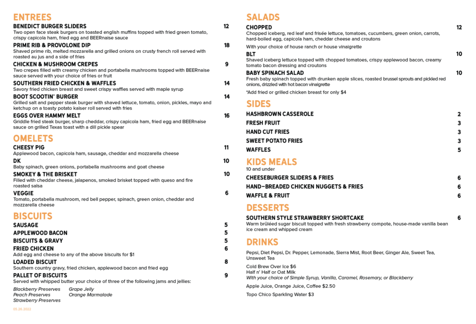 Brunch Clarksville, TN Dock 17